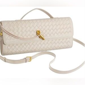 FEW MODA East West Clutch w/Crossbody Strap💛Cream💛BRAND NEW/ORIGINAL PACKAGING🆕